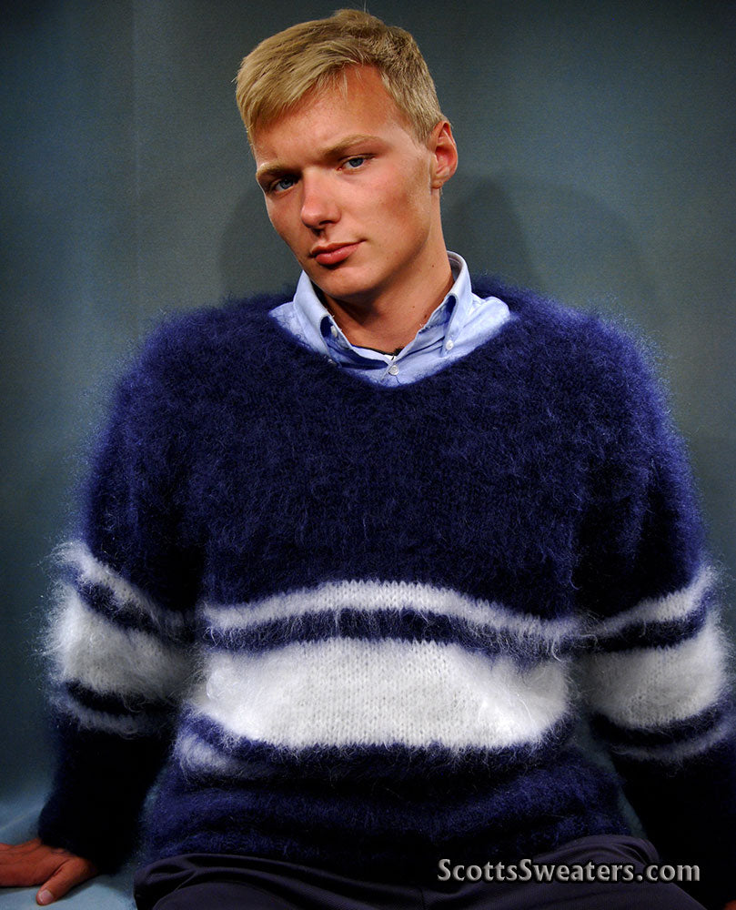 Extra soft Men's Kid Mohair Sweaters [700-013Kid]