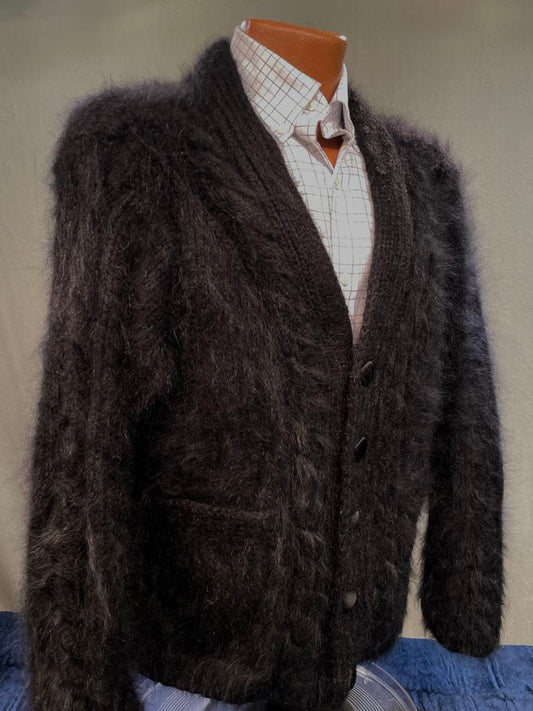 Men's Home-Spun Angora-Silk Sweater