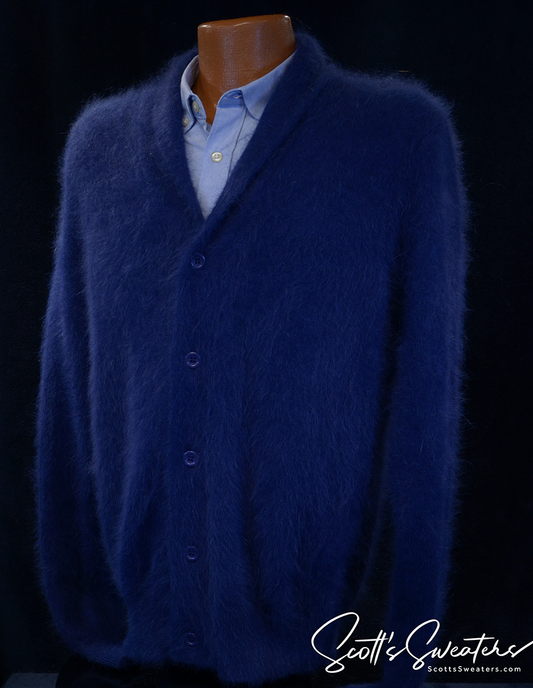 Men's Angora Cardigan Sweater 701-025CrdSW