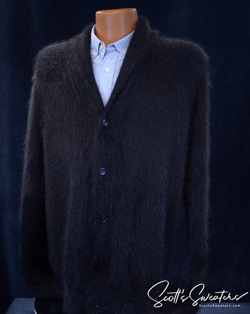 Men's Angora Cardigan Sweater 701-025CrdSW